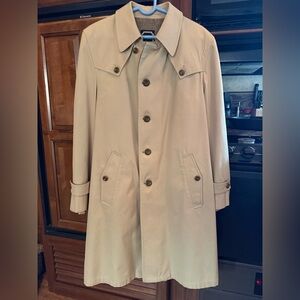 Christian Dior Vintage Classic Tan Trench Coat with belt and wool Twill lining